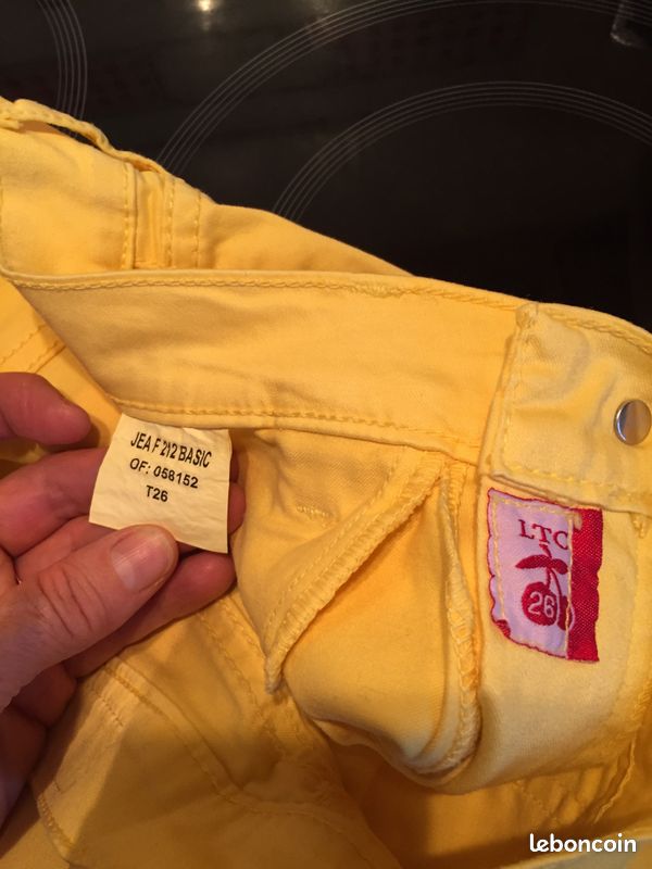 Pantalon jaune le temps des cerises LTC 26 (image 3)