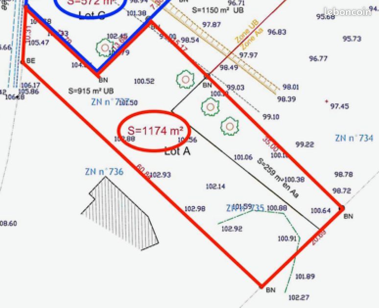 Terrain à bâtir de 1174 m² à CAMORS (56) · 75 000 €