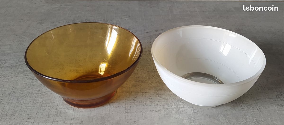 Lot 2 bols Duralex jaune + blanc Vintage (image 3)