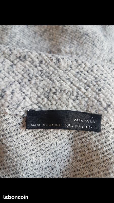 Gilet gris zara 42 (image 3)