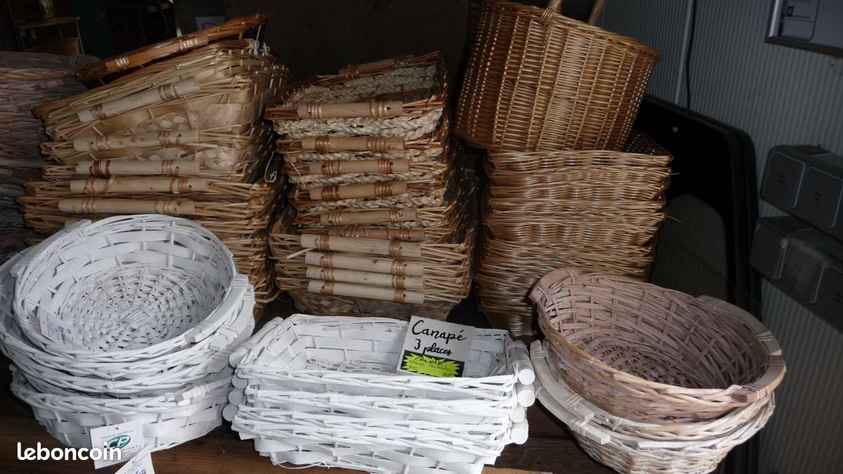 Différents paniers en osier (image 1)