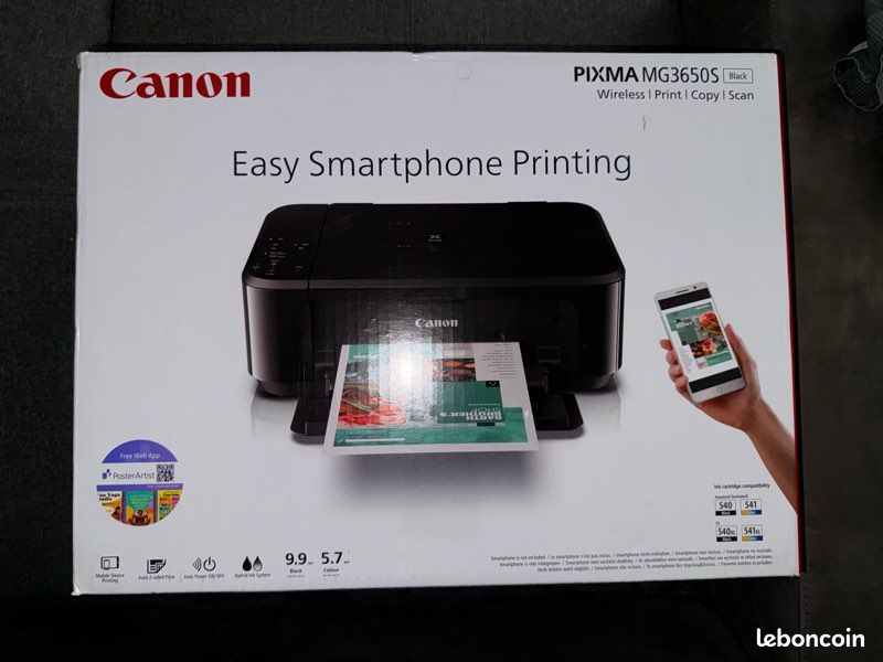 Canon PIXMA MG3650S imprimante scanneur photocopieur (image 1)