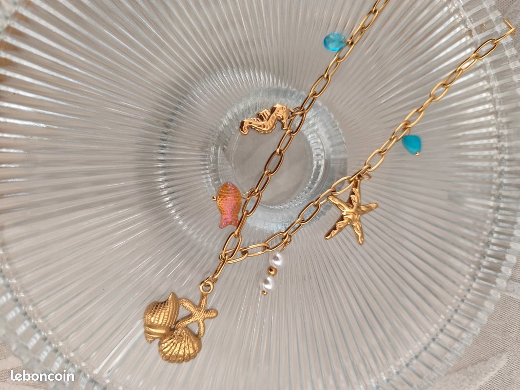 Collier charmes été 2026 acier inoxydable (image 3)