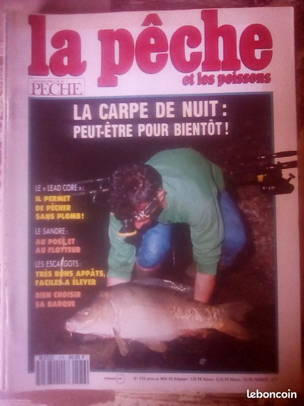 Lot De 3 Anciens Magazines La Pêche Et Les Poissons - Années 1974 à 1988 (France)