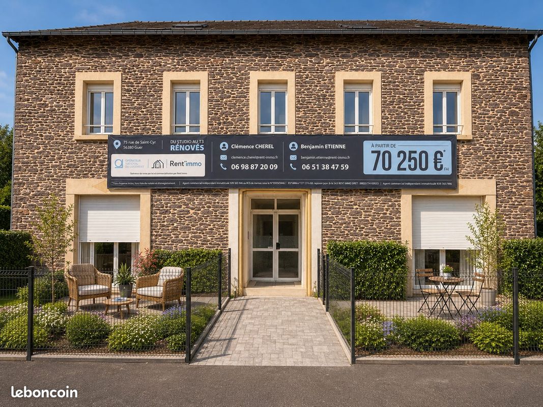 Appartement 2 pièces 25 m² · à Guer · 25 m² · 82 000 €