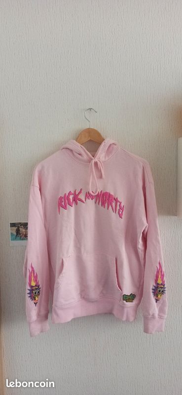 Pink Pull And Bear Felpa Rosa Pull And Bear Rick Sweat Capuche