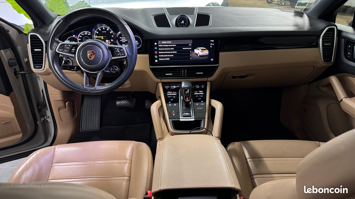Porsche cayenne coupe 3.0 l 462 ch bva8 TVA Récupérable v6 e-hybrid platinium chrono camera carplay attelage garantie 12 mois reprise possible (image 6)