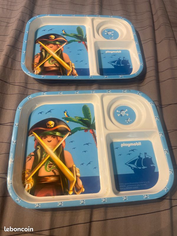 Plateau enfant repas playmobil (image 1)