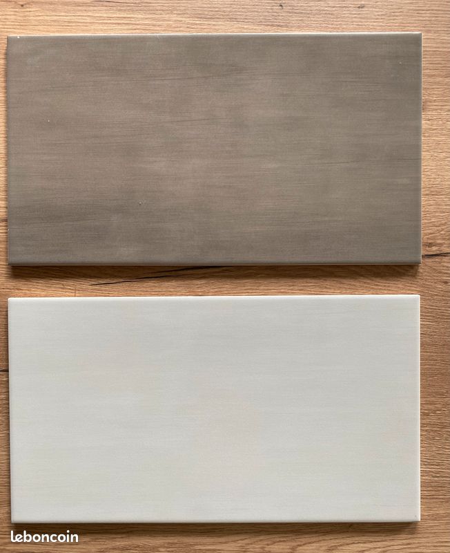 Lot carrelage et faïence Cinca Bambu blanc et marron (image 1)