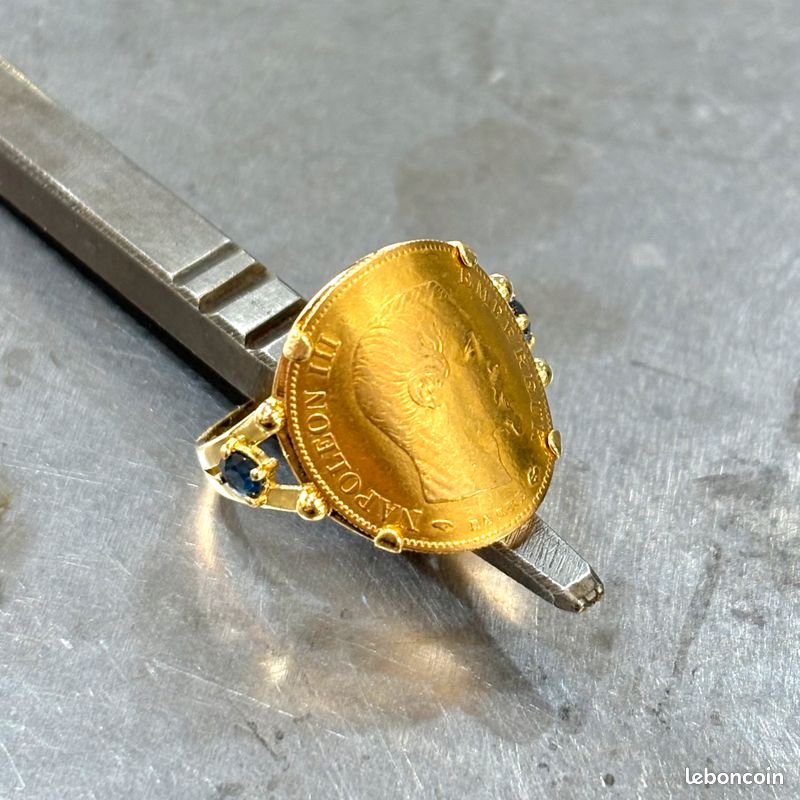 Bague pièce 10F Napoléon III - Atelier