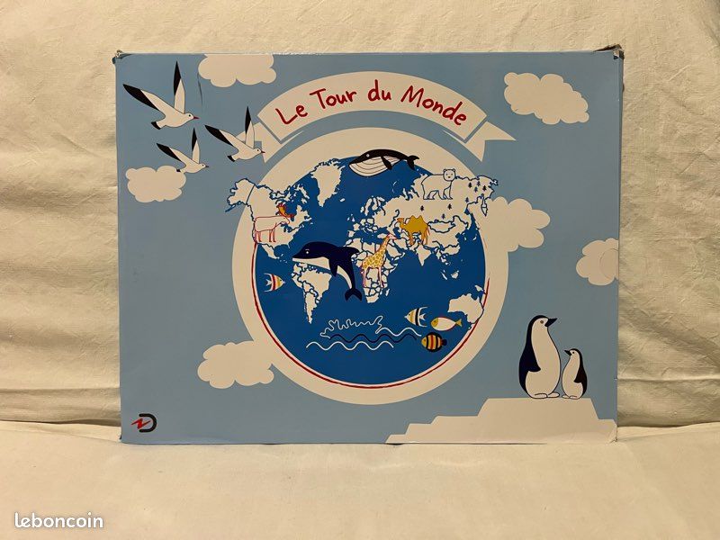 Puzzle Tour du monde en bois (image 1)
