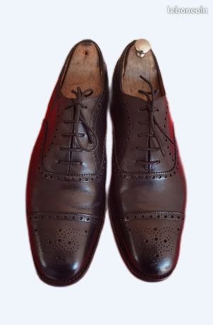 Chaussures Delaware Richelieu LOUIS VUITTON T44 cuir marron