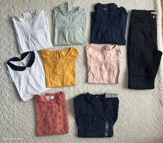 Lot De Vêtements Fille 12 Ans - Grandes Marques, Diverses Couleurs Et Motifs - Occasion Parfait état