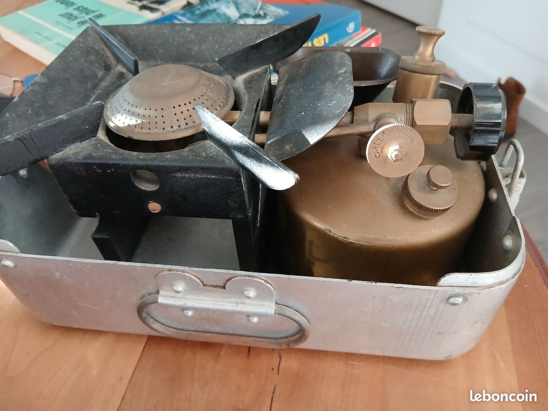 ANCIEN - RÉCHAUD à pétrole de gaz F B PARIS 00 DEPOSE (Pour pièces) EUR 5,00 - FR