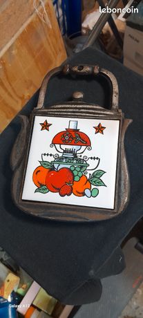 Dessous De Plat Ancien En Fil De Fer - Vintage 1900 - Métal Gris