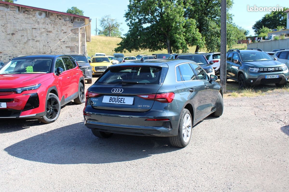 Audi A3 SPORTBACK 30 TFSI 110CV DESIGN S TRONIC 7 BVA ABS RÉGULATEUR ADAPTATIF FULL LEDS JA 17 ESP (image 2)