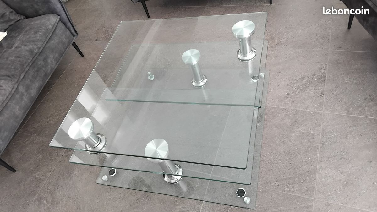 Magnifique table basse carrée (image 1)