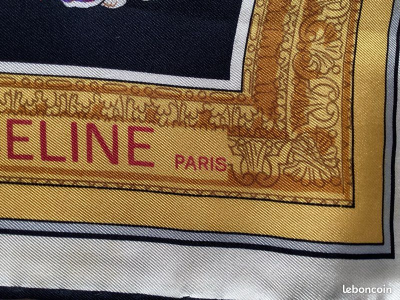 Foulard carré Céline 85x85 soie (image 4)