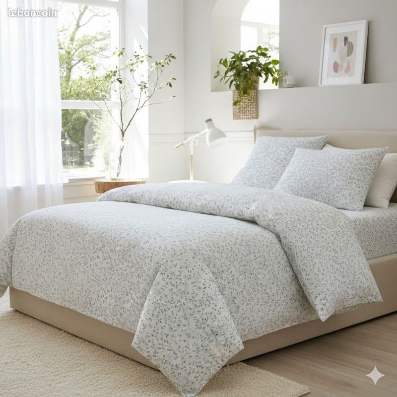 Parure de lit gaze de coton 220 x 240 cm Lucile (image 4)