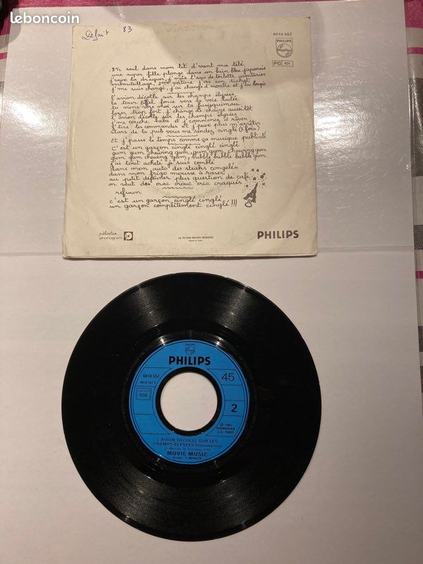 Vinyle 45 tours Stars de la pub Movie Music (image 2)
