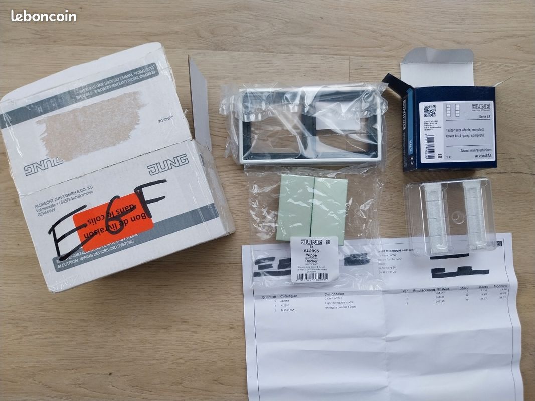 Bascule Pour Interrupteur-bouton JUNG AS590Ko5 - Ivoire - IP44