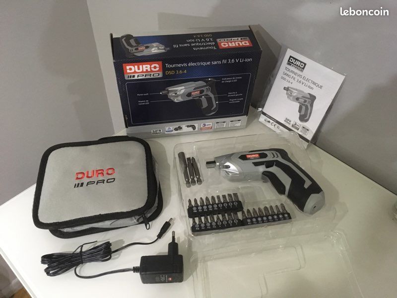 Tournevis électrique visseuse sans fil rechargeable neuf avec accessoires (image 3)