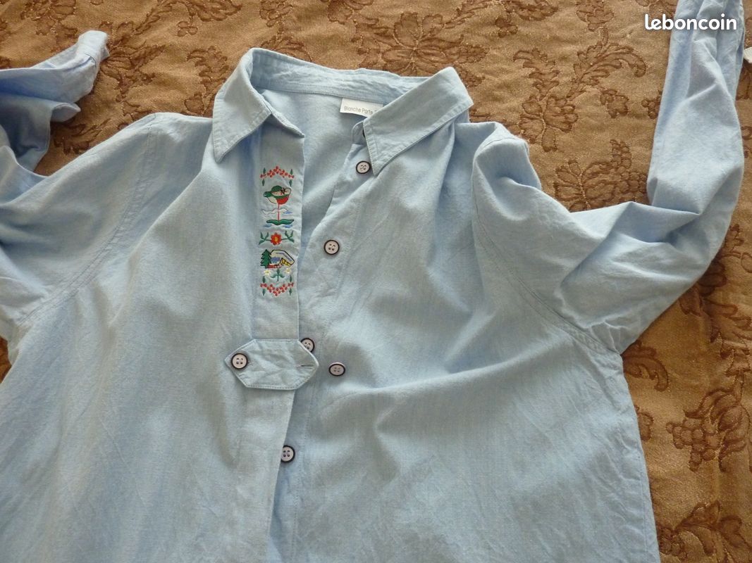 2 OU 1 Chemise jean femme top model xxl 1980 (image 7)
