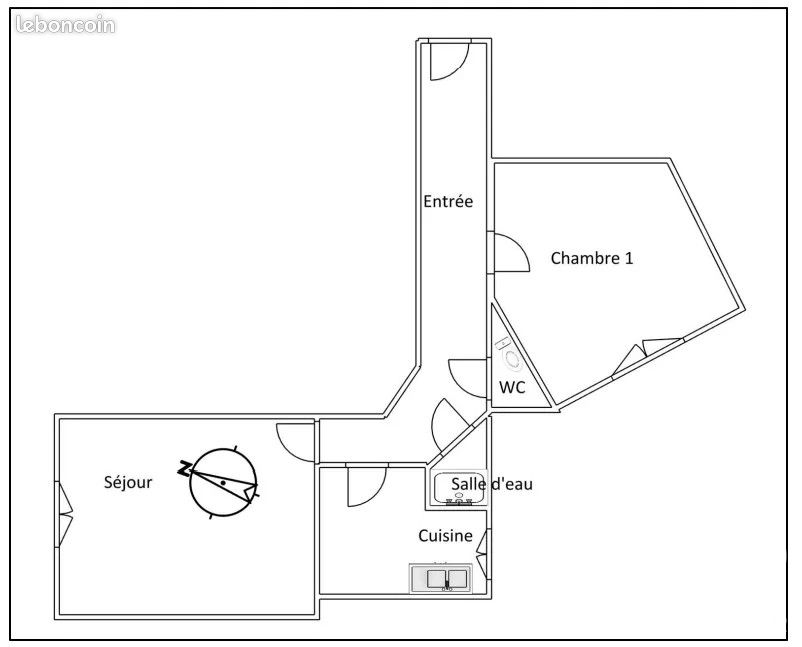 Appartement 2 pièces 37 m² · à Asnières-sur-Seine · 37 m² · 223 000 €