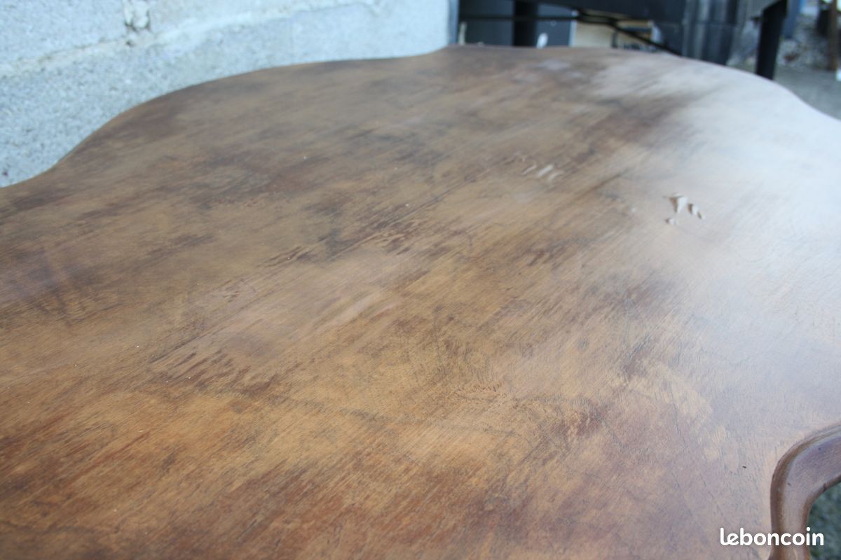 Table violon noir bois ancien vintage (image 5)