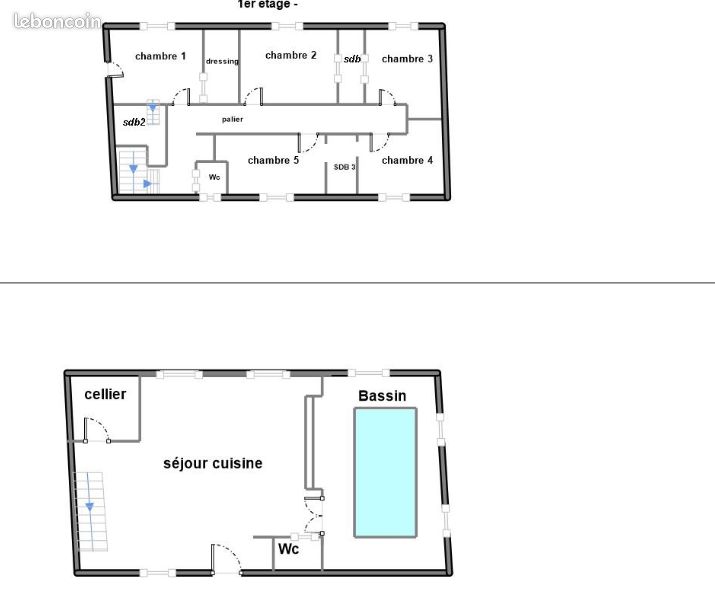 Location maison piscine intérieur chaufféee toute l'année à 29° (image 8)