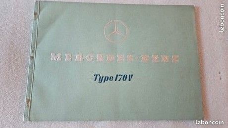 1938 brochure Mercedes 170 V Torpedo, Roadster, Cabrio... : catalogue de 28 p. En français (image 1)