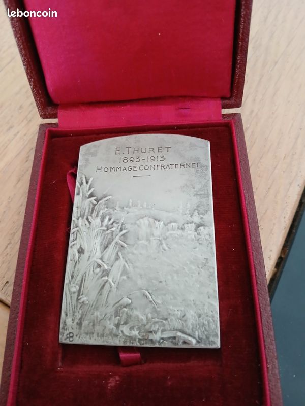 Médaille Argent Le Semeur - Compagnie Le Monde - Baudichon - 1964 - Boîte