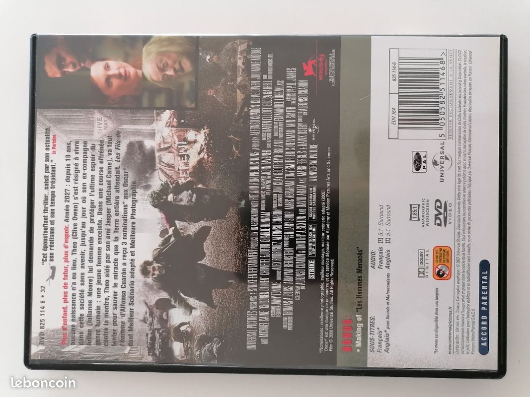 Dvd les fils de l'homme (image 2)