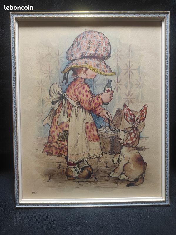 2 gravures sous cadre en verre (image 2)