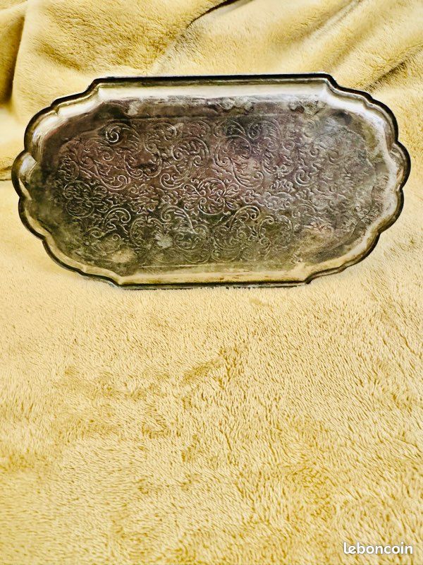 Présentoir à Toasts / Pain En Métal Argenté - Support De Table Vintage - Occasion
