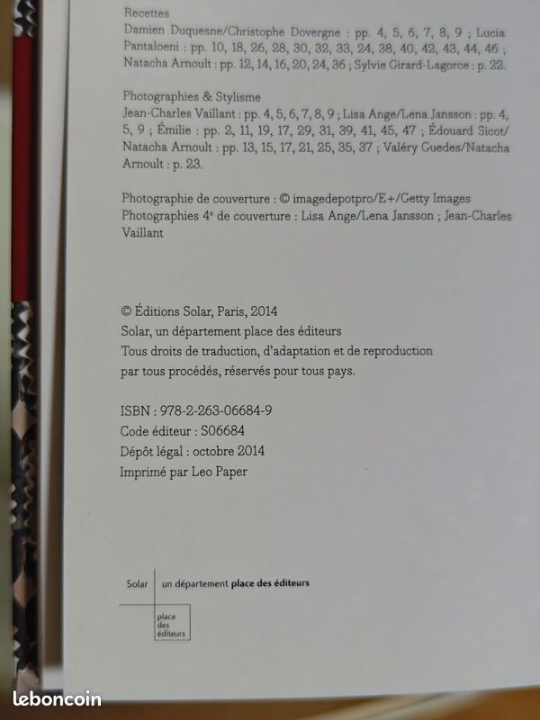 Livre de recettes "Chocolat Fait Maison" - Éditions Solar (image 2)