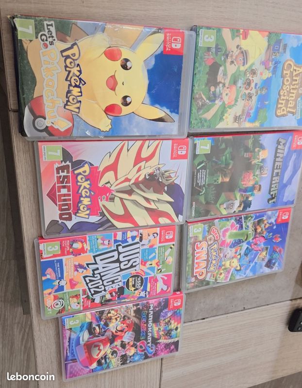 đ đź Lot 7 jeux Nintendo Switch â PokĂ©mon, Mario Kart, Animal Crossing (image 1)
