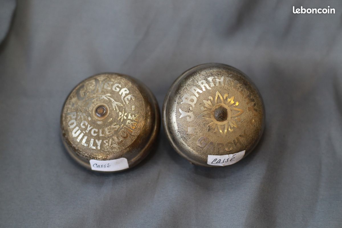 Lot De 5 Sonnettes De Vélo Anciennes Truchet – Métal, Made In France, Collection