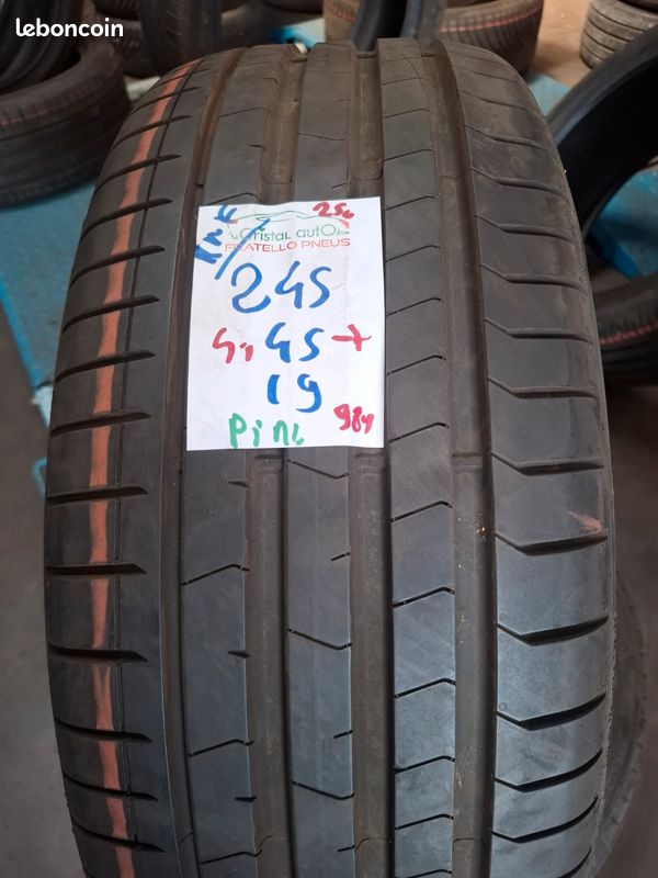 Pneus 245/45/19 98y pirelli été runflat 5%d'usure (image 1)