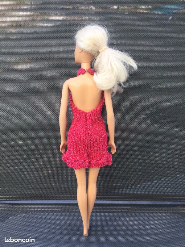 Vêtements pour poupées type Barbie et Ken, entièrement faits main, robe (105) - Jeux & Jouets