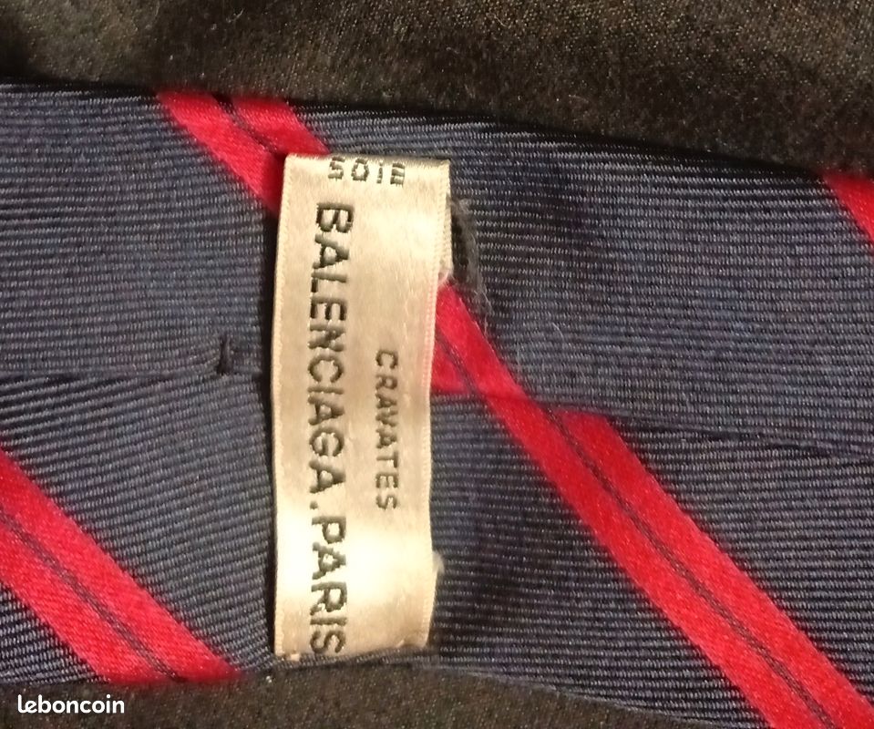 Cravate Balenciaga vintage en soie (image 3)