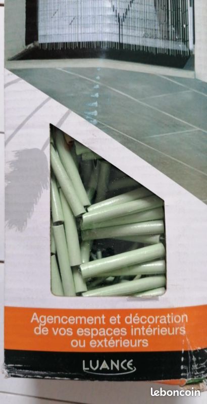 LUANCE - RIDEAU DE PORTE - BAMBOU - VERT - Neuf 🎍 (image 3)