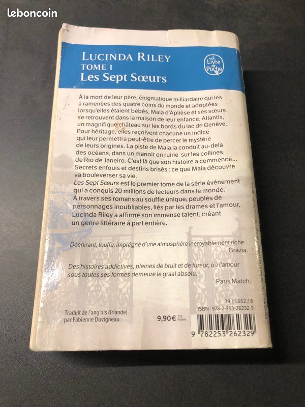 Lucinda Riley Les Sept Sœurs Tome 1 (image 2)