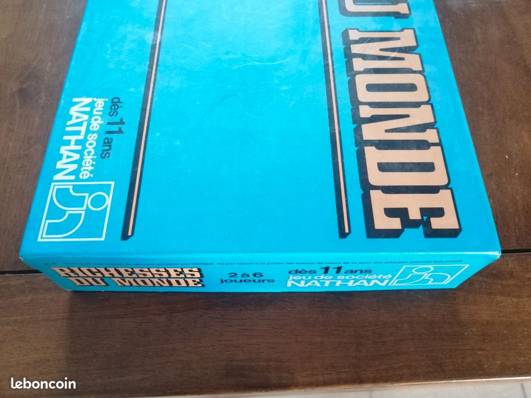 Jeu de société RICHESSES DU MONDE vintage par NATHAN 1982 COMPLET