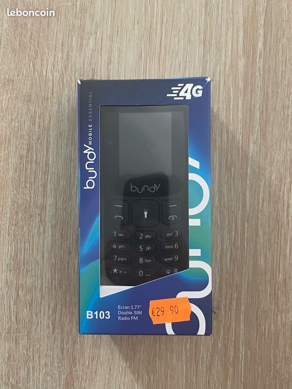 Téléphone portable à touches BUNDY B103 4G – Neuf / Double SIM – Idéal pour un Dumb Phone (image 4)