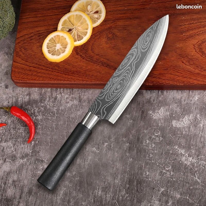 Set De 6 Couteaux De Cuisine Inoxydables - Tranchants, Qualité A, Neufs