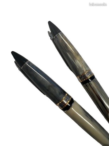 Lot De 24 Stylos Anciens - Plume Et Bille - Marques : Waterman, Laguiole, Adexx, Space Pen... - Occasion