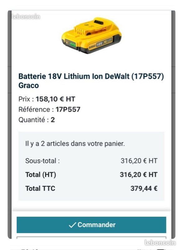 2 batterie avec chargeur graco ultramax (image 2)