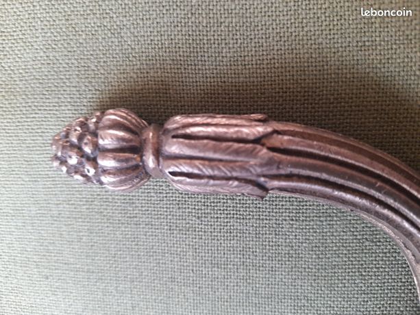 Embrasse De Rideau Ancienne - Bronze Doré Style Louis XV - Patère Vintage