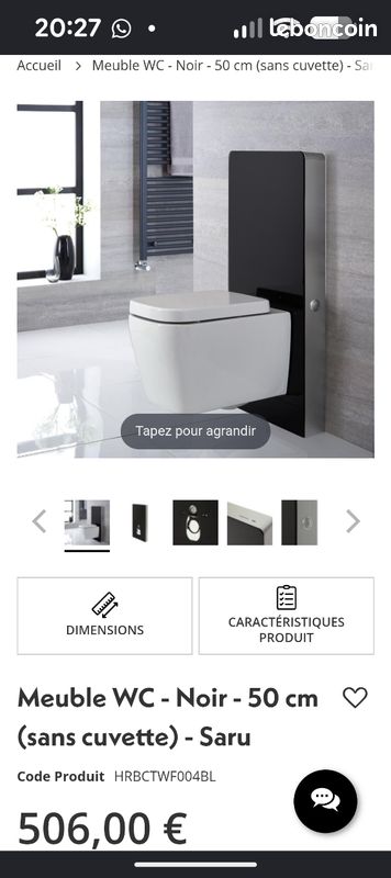 Bâti support pour wc suspendu (image 1)